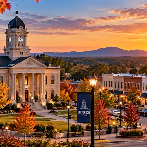 Golden Hour in Jefferson Square